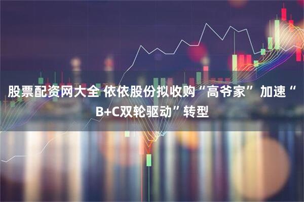股票配资网大全 依依股份拟收购“高爷家” 加速“B+C双轮驱动”转型