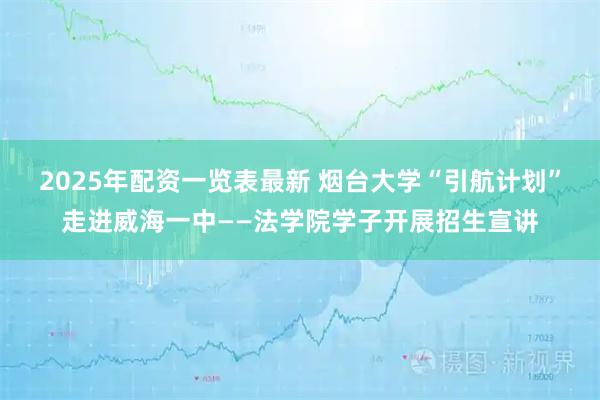 2025年配资一览表最新 烟台大学“引航计划”走进威海一中——法学院学子开展招生宣讲